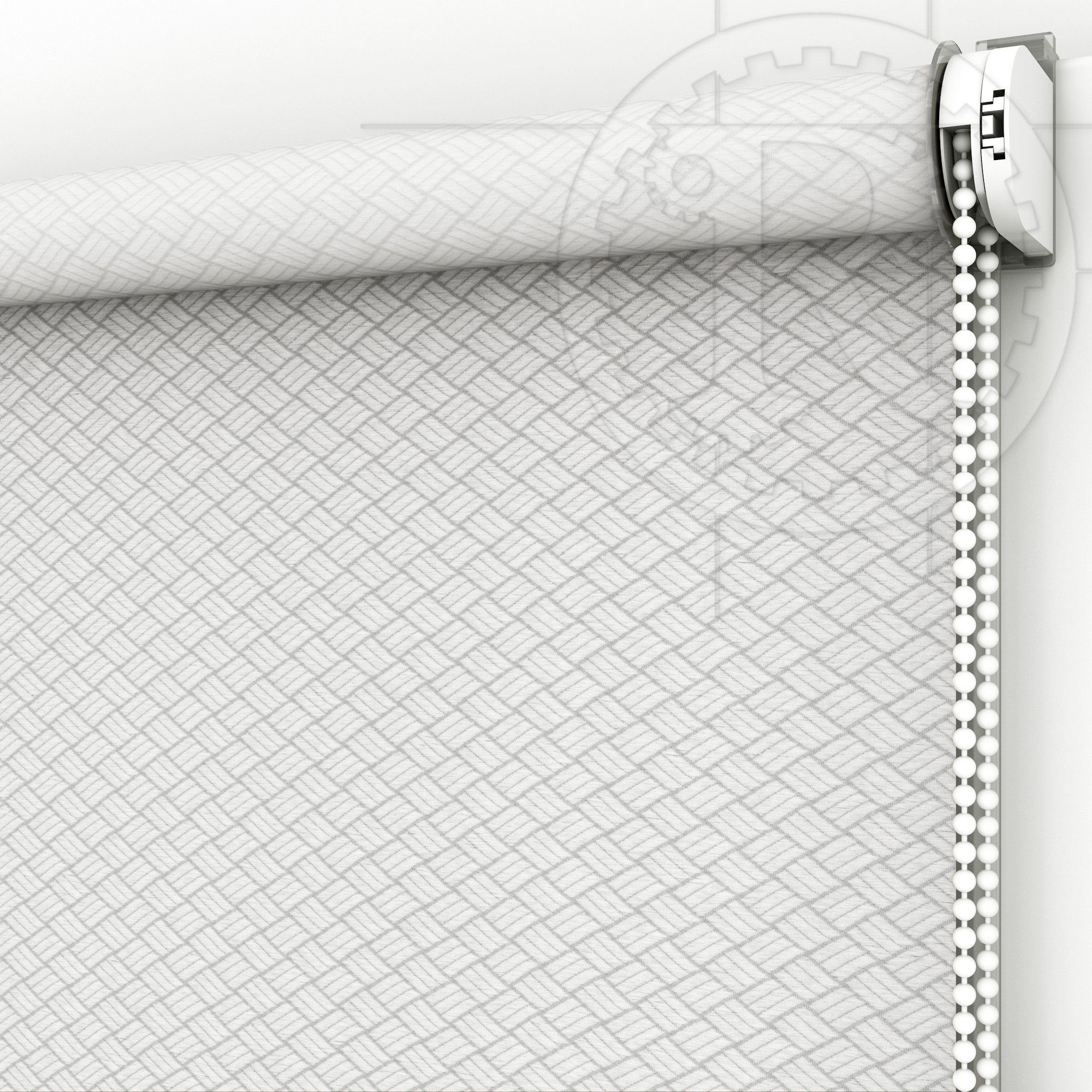 

Рулонная штора Ribbed 2 White 85 x 200 см