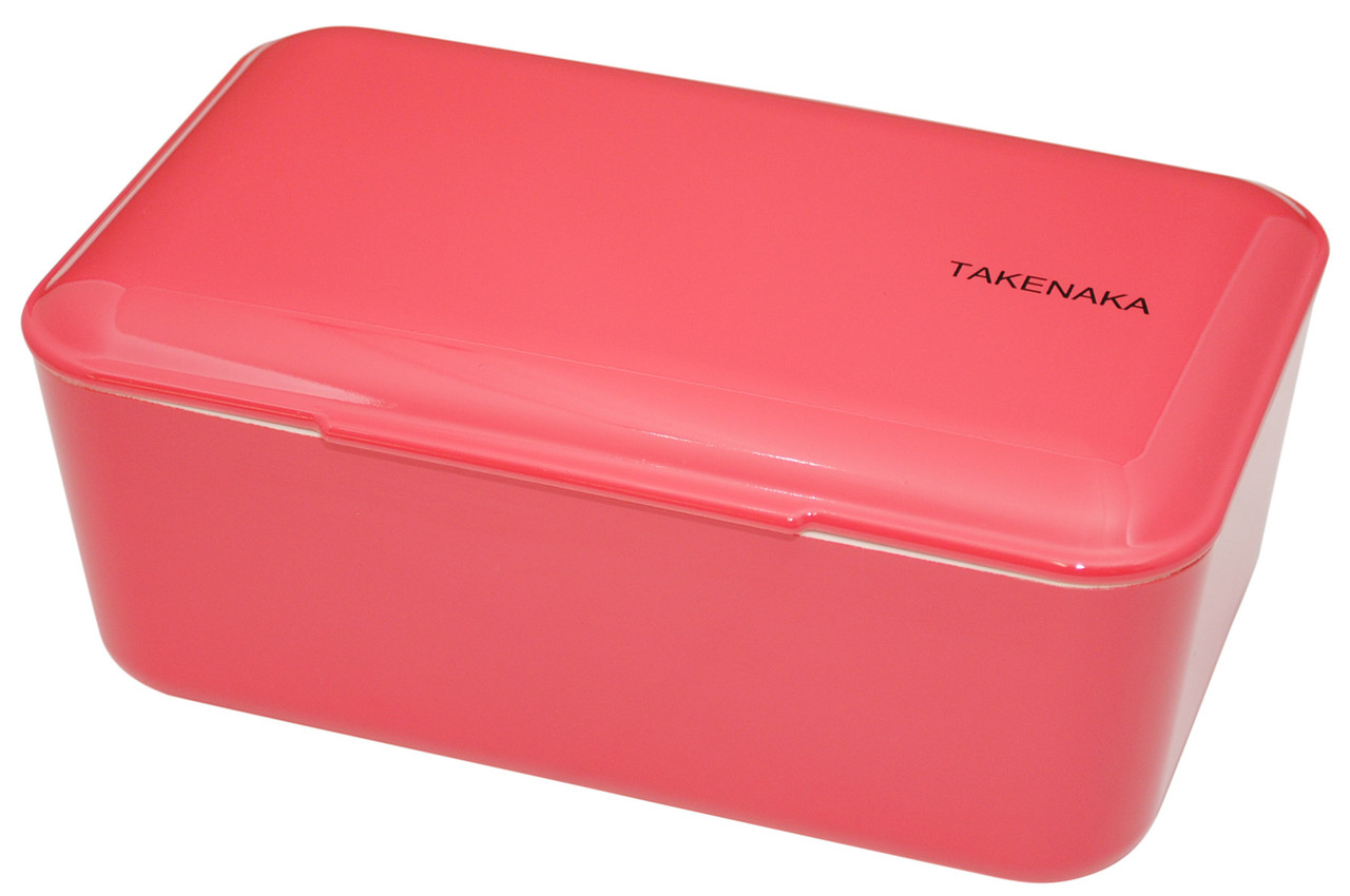 

Ланч бокс Takenaka Bento Box Expanded со съемной перегородкой ярко-розовый 0,9л