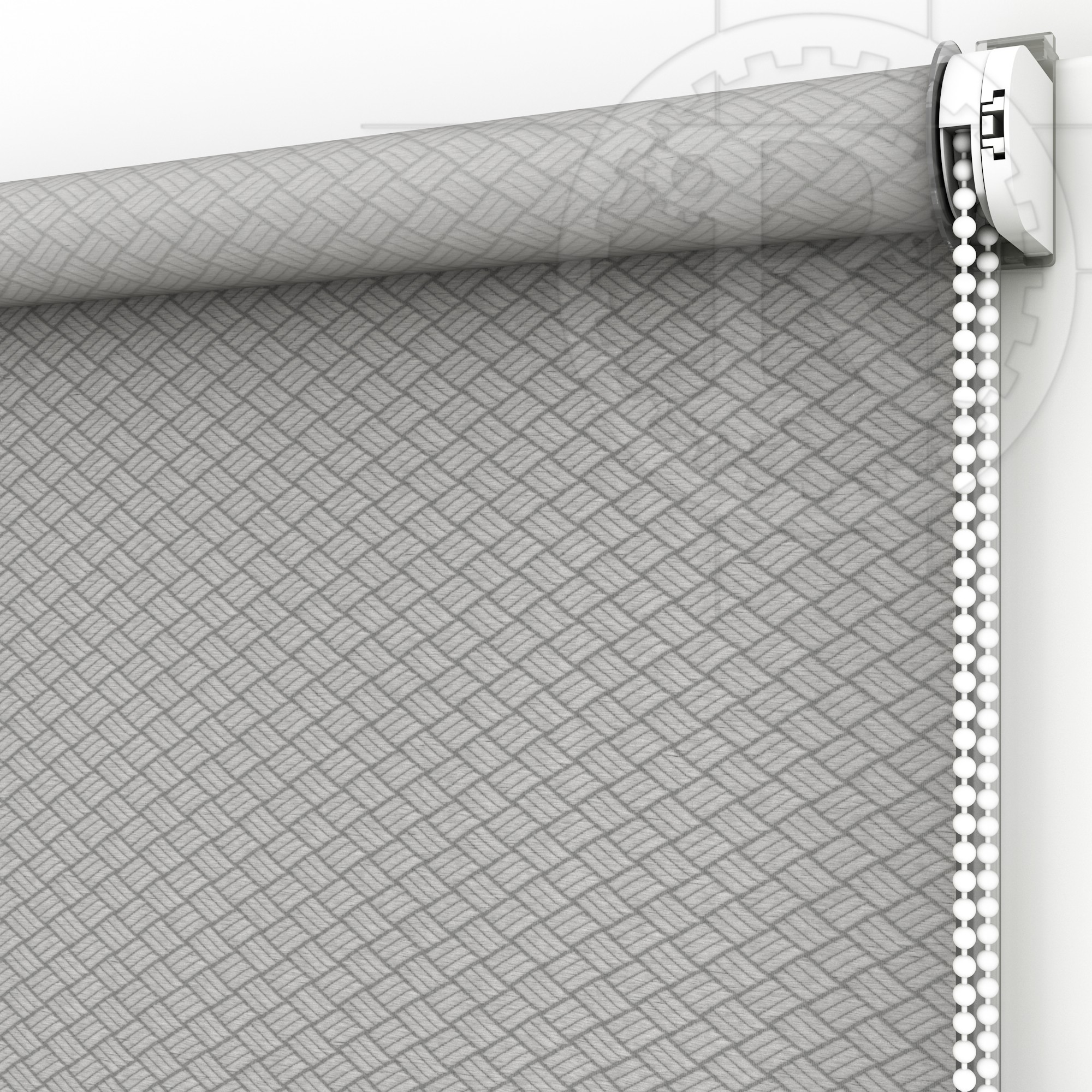 

Рулонная штора Ribbed 7649 Light Gray 110 x 200 см
