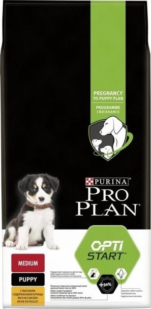 

Сухой корм Purina Pro Plan Dog Medium Puppy с высоким содержанием курицы 12 кг