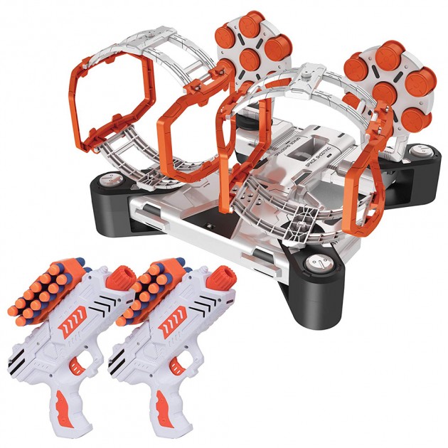 

Игровой набор Space Wars BLD Toys B3229 детский стрельба из бластера по гравитрону с мишенями Бело-оранжевый (12937)