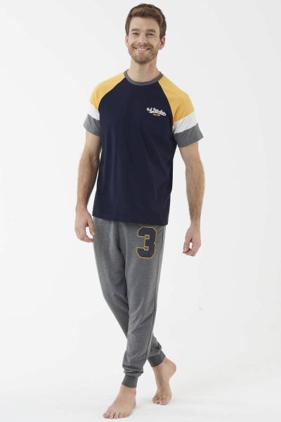 

Мужская пижама 18447 U.S. Polo ASSN темно-синяя, Мужская пижама 18447 U.S. Polo ASSN темно-синяя M