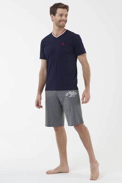 

Мужская пижама 18411 U.S. Polo ASSN темно-синяя, Мужская пижама 18411 U.S. Polo ASSN темно-синяя M