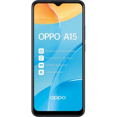 

Мобильный телефон Oppo A15 2/32GB Dynamic Black (OFCPH2185_BLACK_2/32)