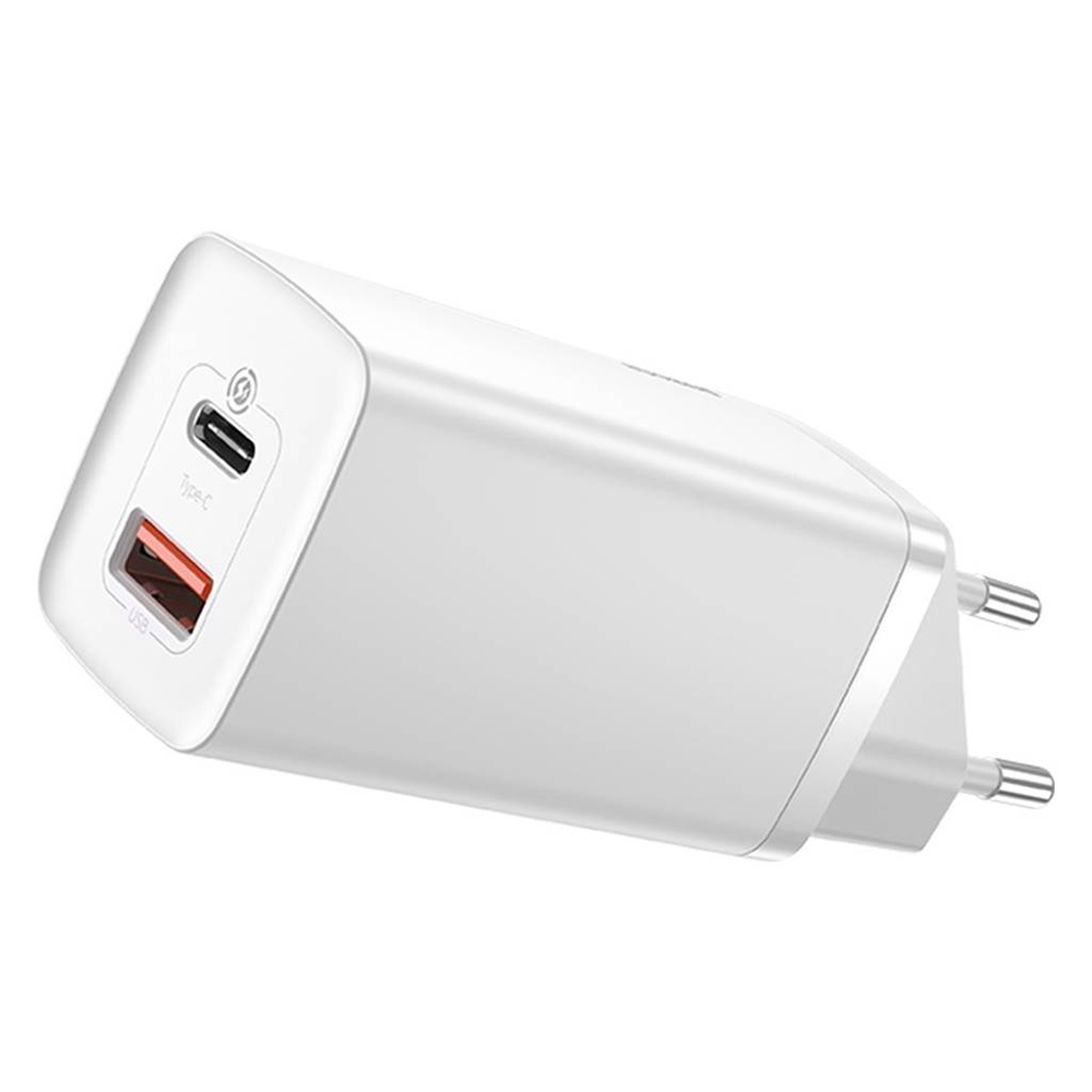 

Зарядное устройство Baseus GaN2 Lite Quick Charger 65W USB-A/USB-C White (CCGAN2L-B02)