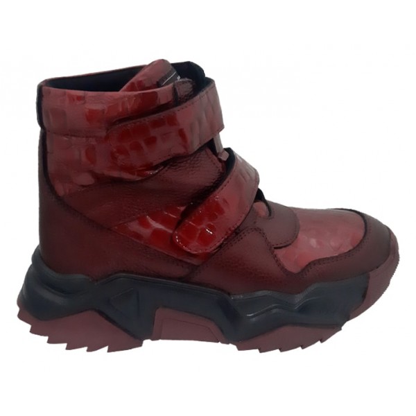 

Демисезонные ортопедические ботинки Perlina 110red р. 38 25 см. Красный