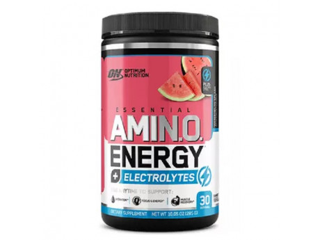 

Аминокислота Optimum Nutrition Amino Energy Essential + Electrolytes 285 грамм Вкус Арбуз