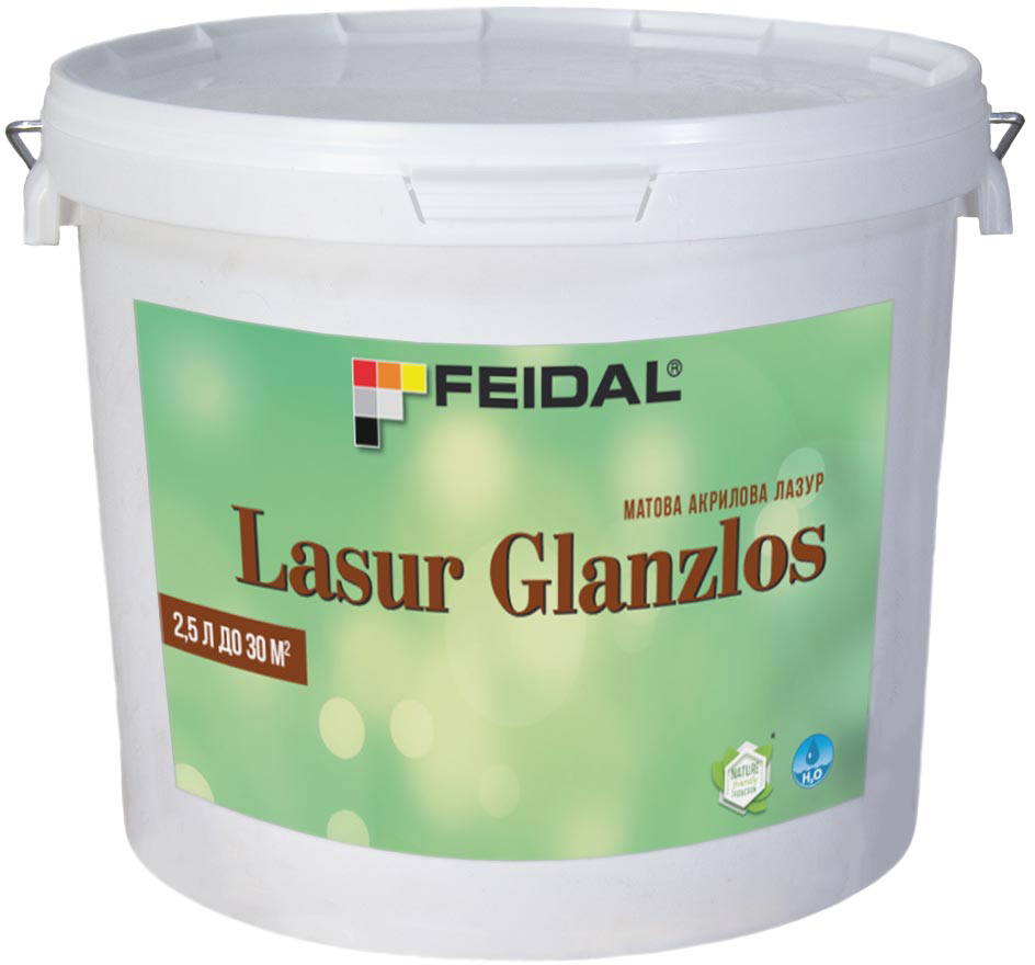 

Матовая акриловая лазурь Feidal Lasur Glanzlos 2.5 л (4820232443279)