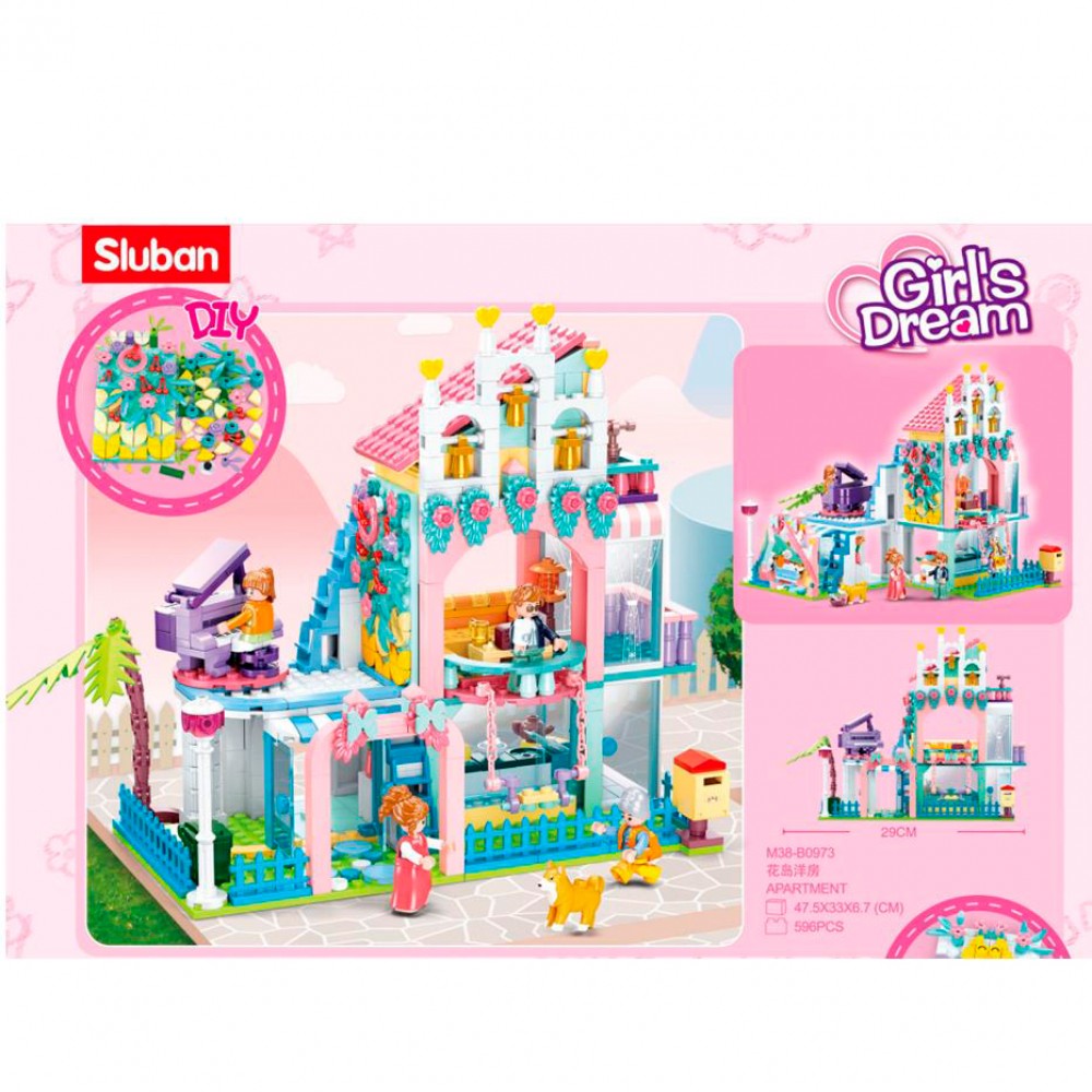 

Конструктор SLUBAN Girls Dream Квартира M38-B0973