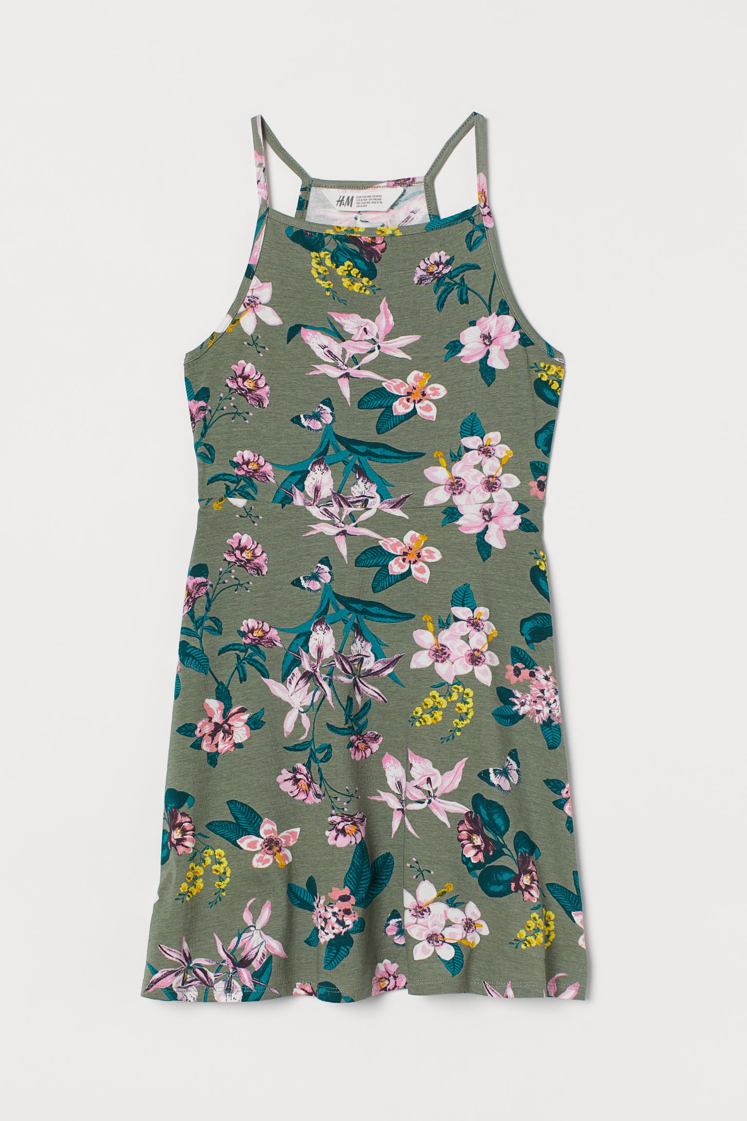 

Платье H&M 170см зеленый цветы 1512871493