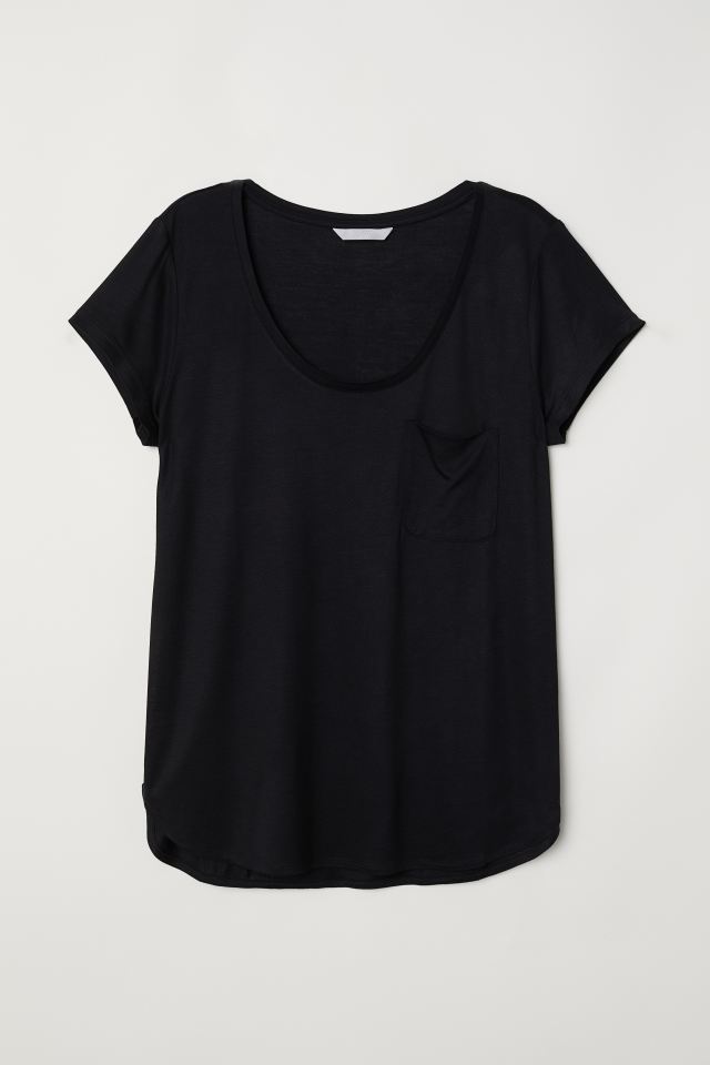 

Футболка H&M  черный 5486138, Футболка H&M XS черный 5486138