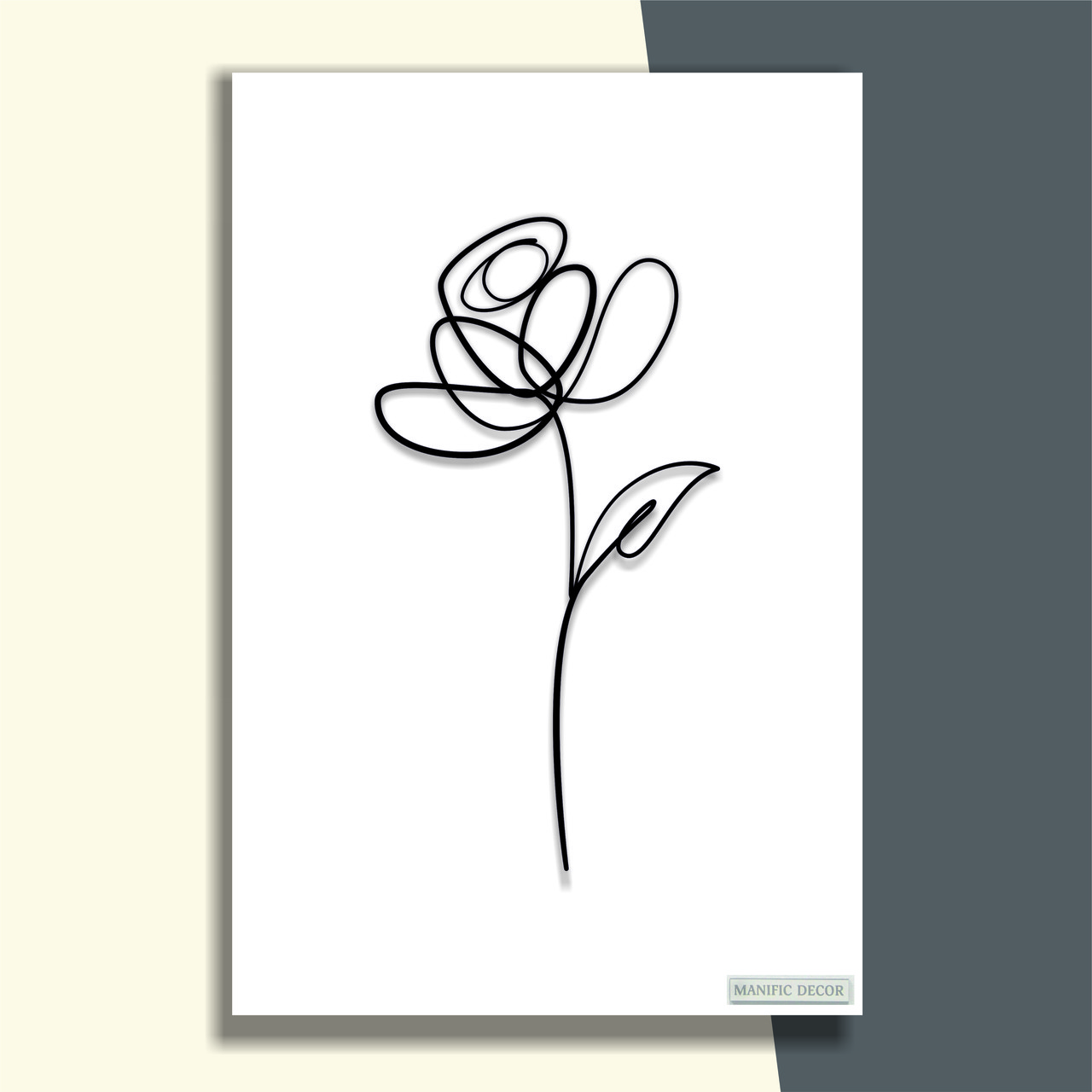 

Картина интерьерная абстрактная настенная арт панно на холсте Manific Decor Wall Art Flower / Цветок 50*70 см