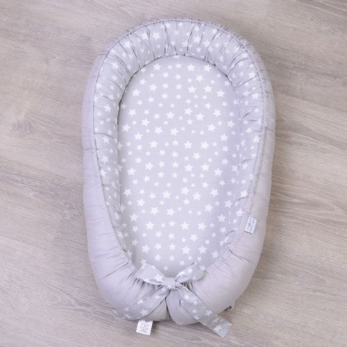 

Кокон-гнездышко Baby Veres Smiling Animals Medium grey