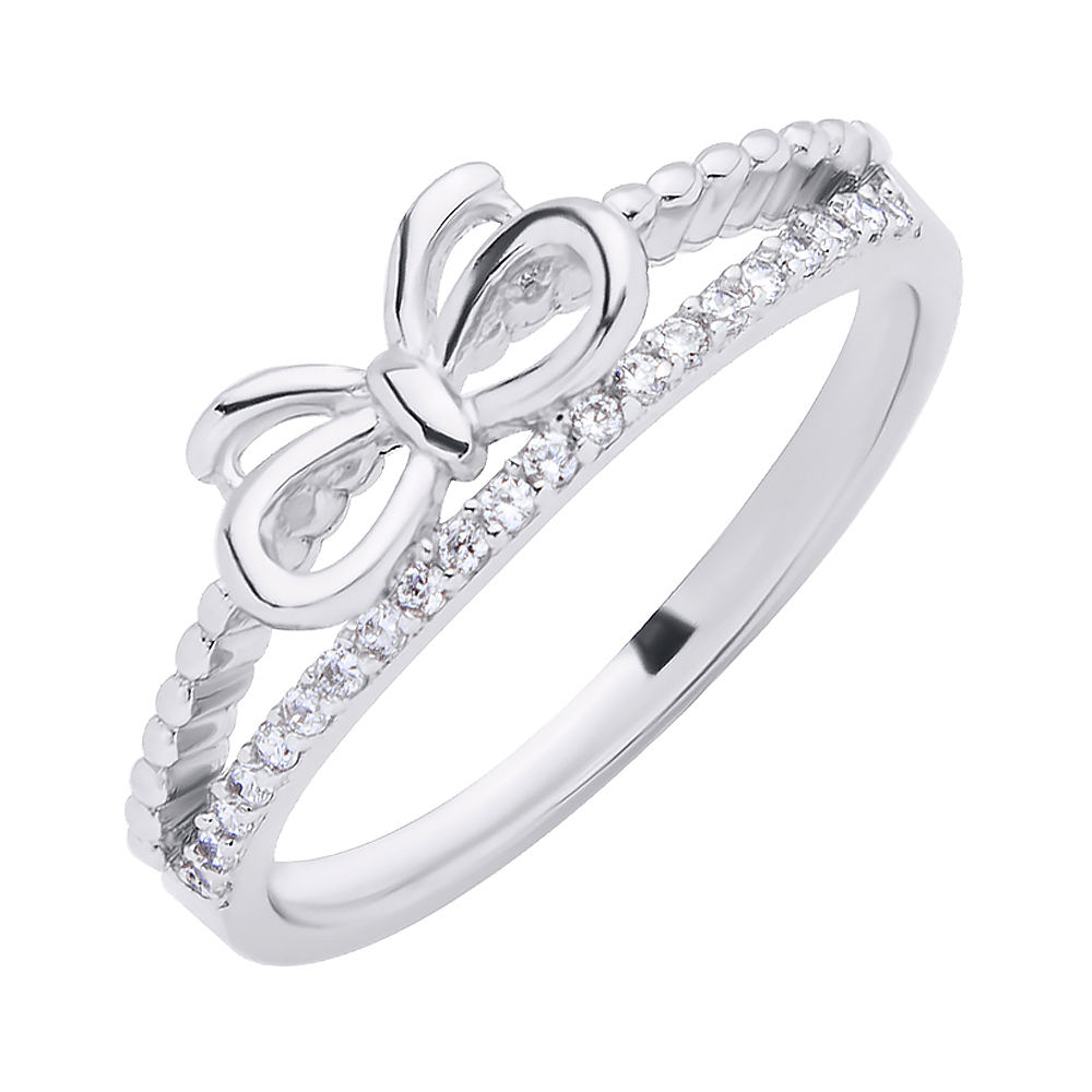 

Серебряное кольцо с дорожкой из фианитов 000117772 16.5 размера