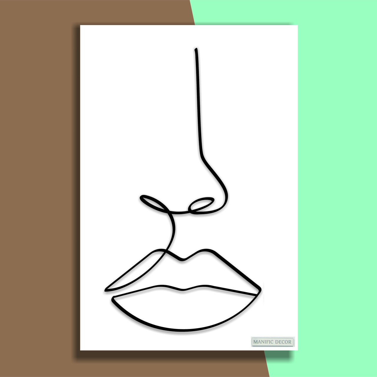 

Картина интерьерная абстрактная настенная арт картина панно на холсте Manific Decor Wall Art Lips / Губы 70*90 см