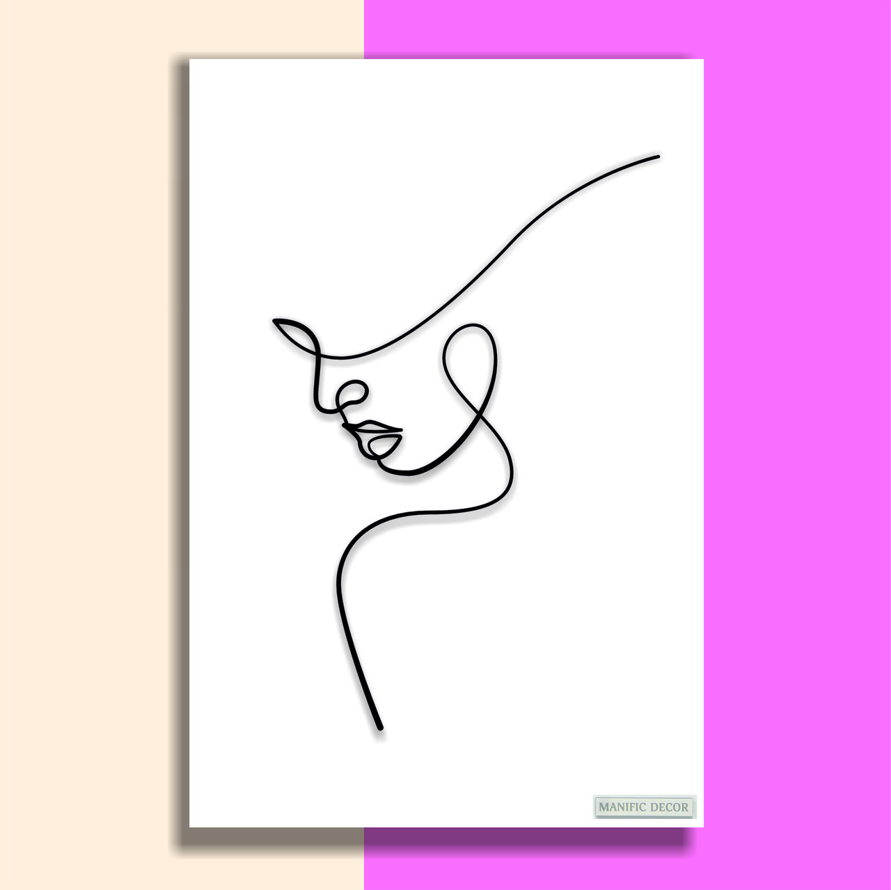 

Картина интерьерная абстрактная настенная арт картина панно на холсте Manific Decor Wall Art Woman / Женщина Соблазн 50*70 см