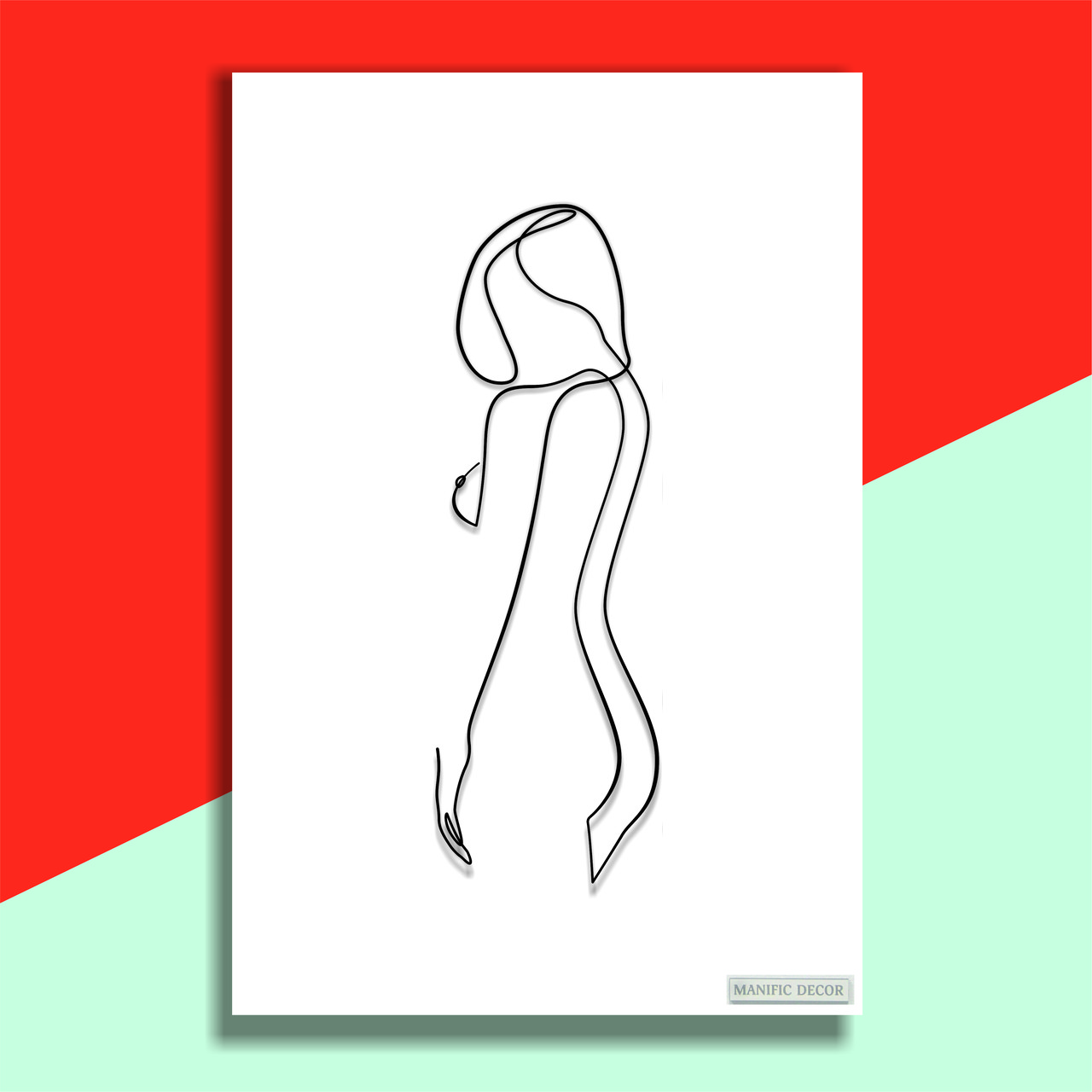 

Картина интерьерная абстрактная настенная арт панно на холсте Manific Decor Wall Art Woman nude / Женщина Ню 40*60 см