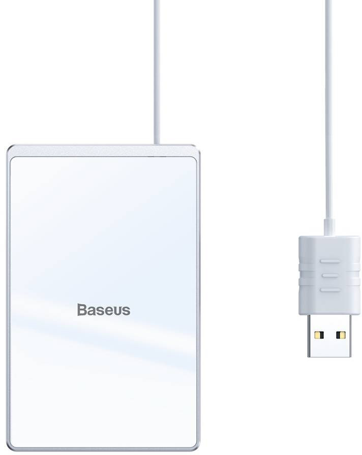 

Бездротовий зарядний пристрій Baseus Card Ultra-thin White-Silver (WX01B-S2)