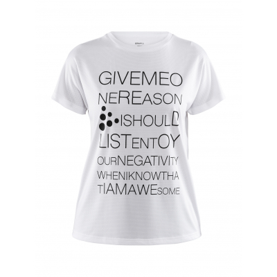 

Женская футболка Craft Eaze SS Logo Mesh Tee Woman  WHITE, Женская футболка Craft Eaze SS Logo Mesh Tee Woman XS WHITE