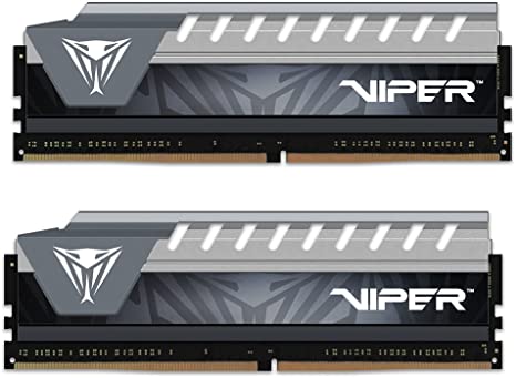 

Оперативна пам'ять Patriot Viper DDR4 V4 Elite 8GB 2666 MHz CL16 (Kit of 2x4096) DIMM Black/Grey 2 (PVE48G266C6KGY)