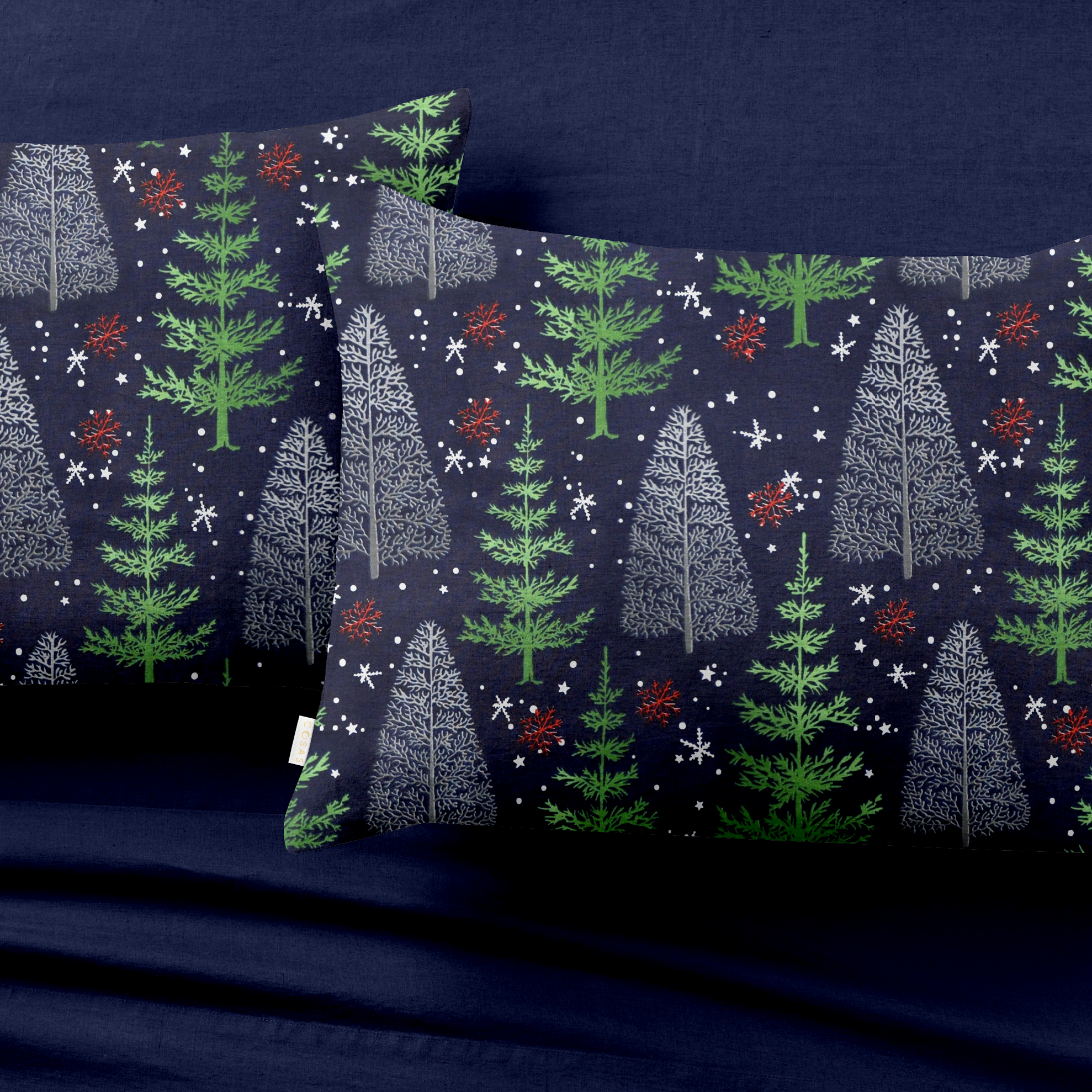 

Комплект постельного белья Cosas Ranfors Dark Blue Winter Wood Night 200х220
