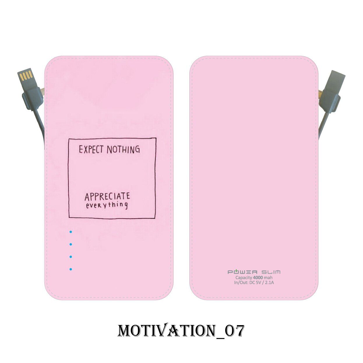

УМБ Power Slim 4000 mAh Motivation 07 2110053
