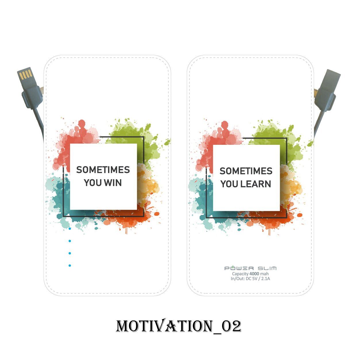 

УМБ Power Slim 4000 mAh Motivation 02 2110038