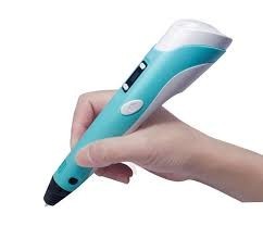 

3D Ручка Pen-3 с подставкой и трафаретами Ручка нового поколения для 3D рисунка детская интерективная ручка Бирюзовая