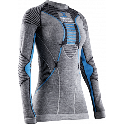 

Женская термофутболка X-Bionic Apani 4.0 Merino Shirt Round Neck Long Sleeves Women  Bkack / Gray / Turquoise (AP-WT06W19W, Женская термофутболка X-Bionic Apani 4.0 Merino Shirt Round Neck Long Sleeves Women XS Bkack / Gray / Turquoise (AP-WT06W19W)