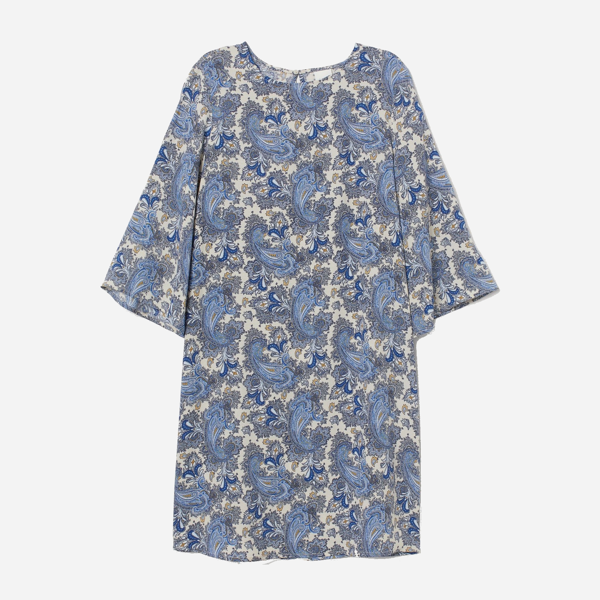 

Платье H&M 1512-745477  Белое с синим, Платье H&M 1512-745477 34 Белое с синим