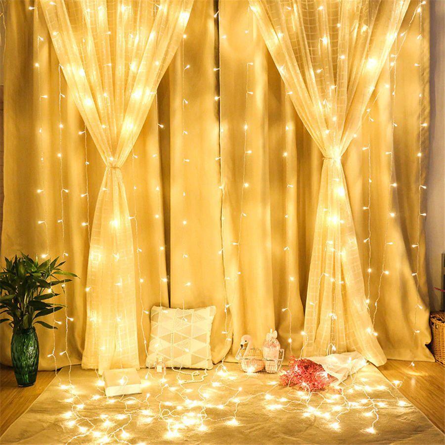 

Гирлянда водопад Xmas 3х3 м 400 Led Теплый белый