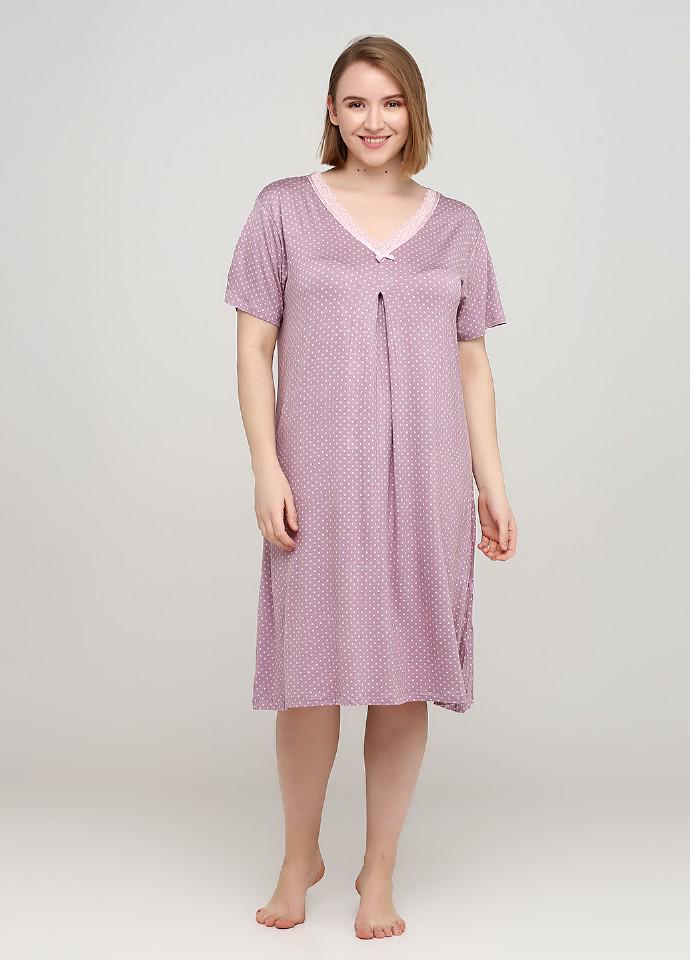 

Ночная рубашка женская Cotpark 13119  светло сиреневая (13119-25, Ночная рубашка женская Cotpark 13119 2XL светло сиреневая (13119-25)