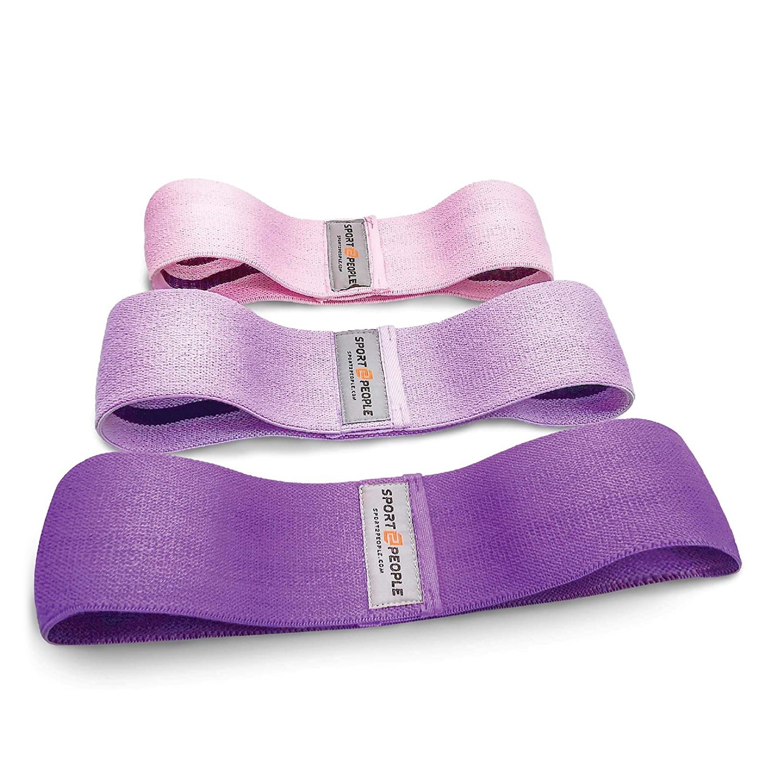 

Набор тканевых эспандеров для ног Sport2People Hip Bands Pink (3 шт.)