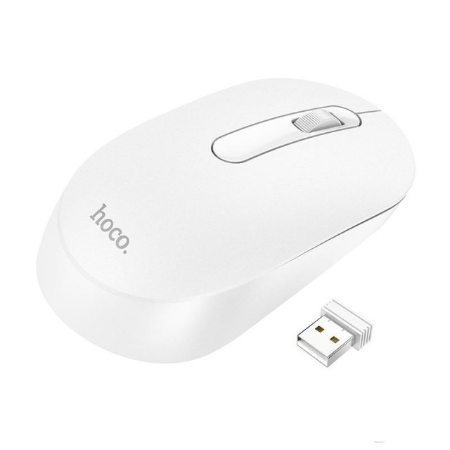 

Компьютерная мышь Hoco GM14 Platinum 2.4G business wireless mouse White (GM14)