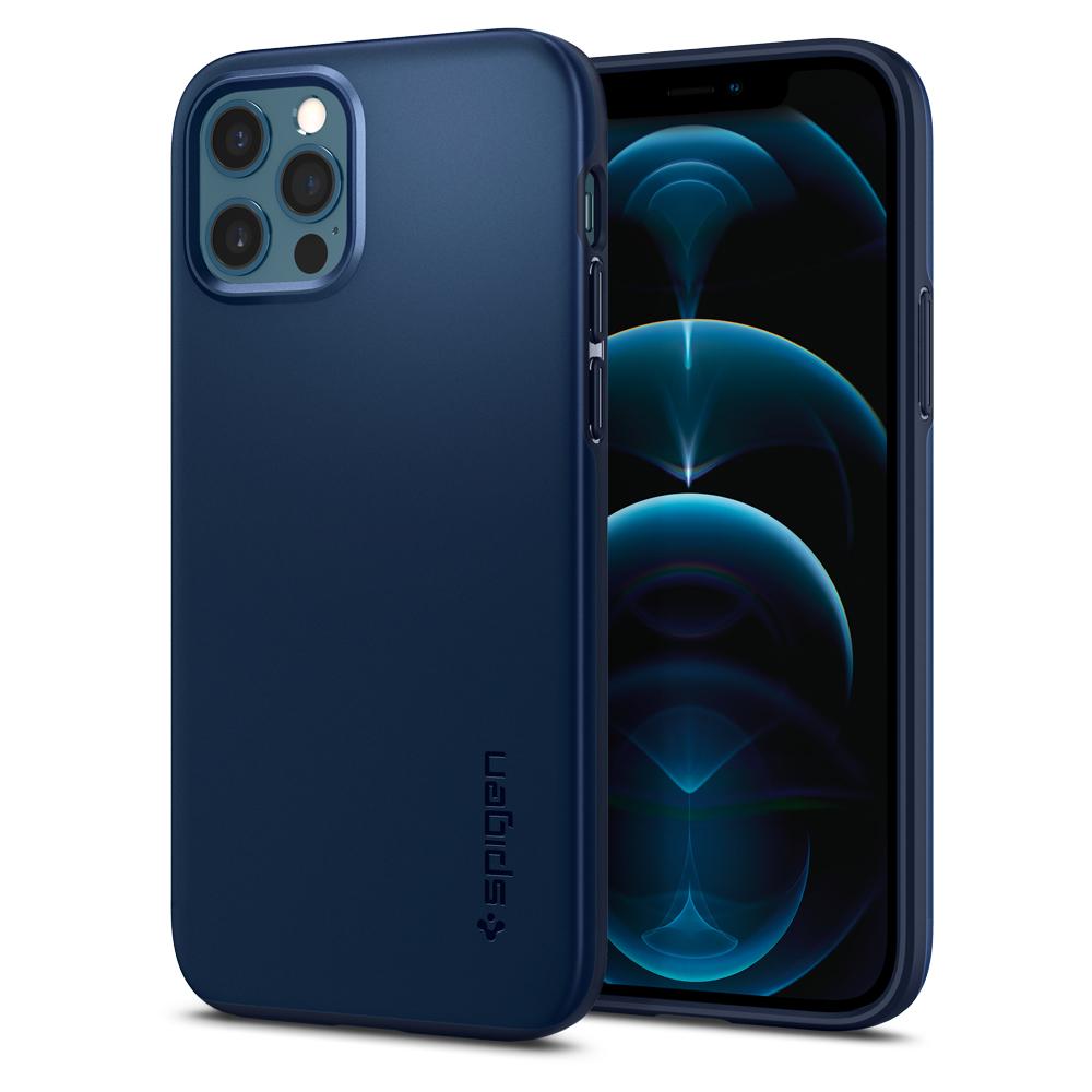 

Чехол Spigen для iPhone 12 | 12 Pro Thin Fit Navy Blue