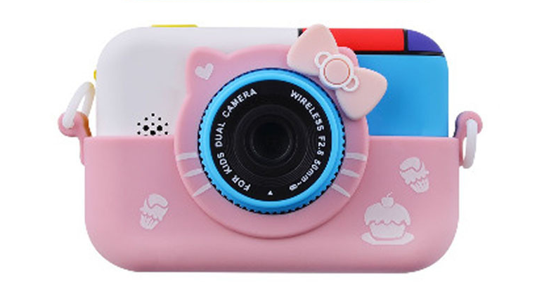 

Детский цифровой фотоаппарат Baby Photo Camera Smart Kids TOY G6 Hello Kitty pink розовый