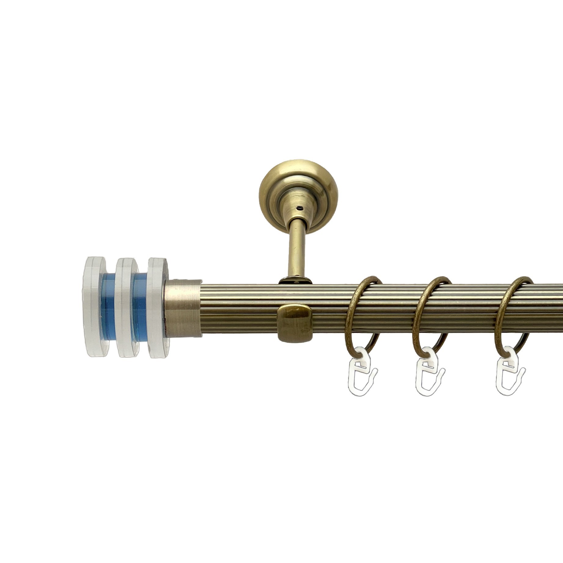

Карниз Orvit Акварія металевий однорядний відкритий рифлена труба кільце металеве Антик 25 мм 240 см (00-00017567)