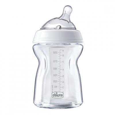 

Бутылочка для кормления Chicco Natural Feeling 0м+ 250 мл стеклянная (80623.00)