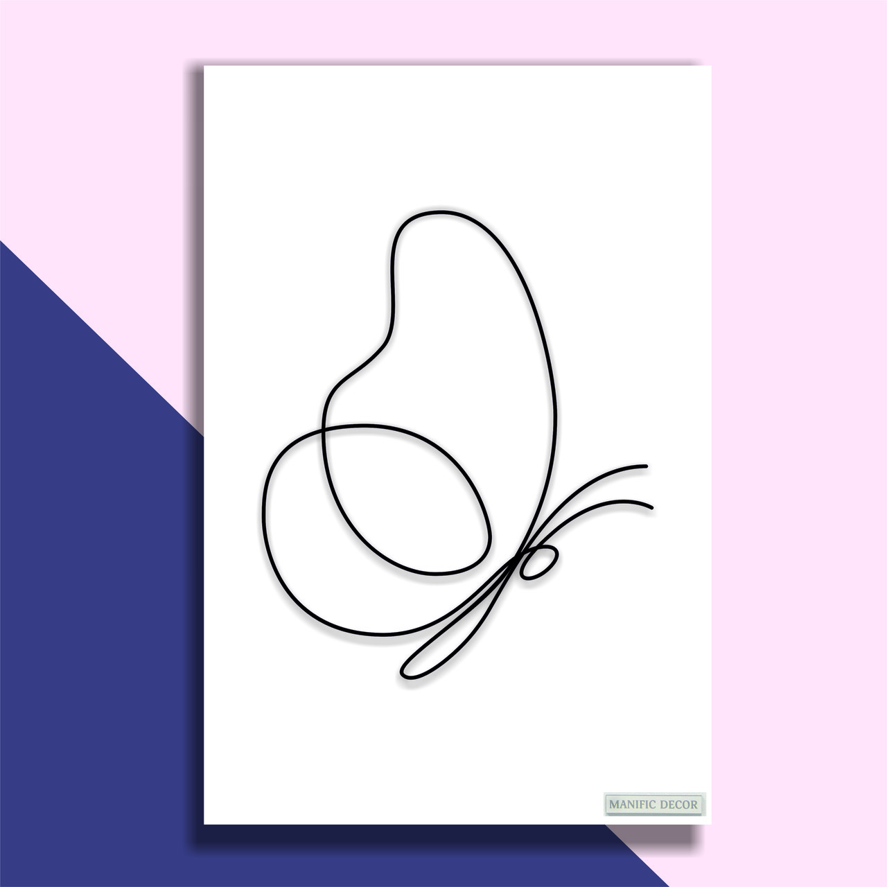

Картина интерьерная абстрактная настенная арт панно на холсте Manific Decor Wall Art Butterfly / Бабочка 70*90 см