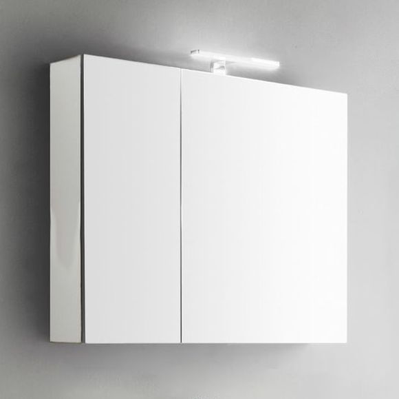 

Шкаф зеркальный Arbi Petit-80 70х73.4х18 см, Bianco Lucido (SPP7)
