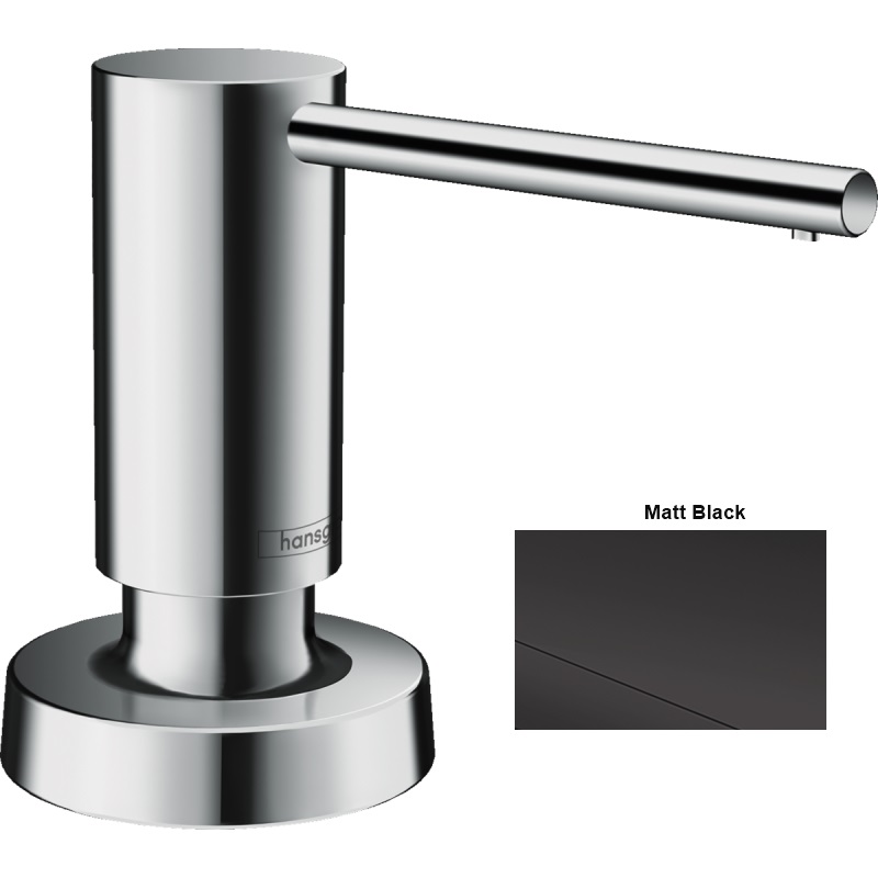 

Дозатор кухонный для моющего Hansgrohe A51, 500 ml, Matt Black (40448670)