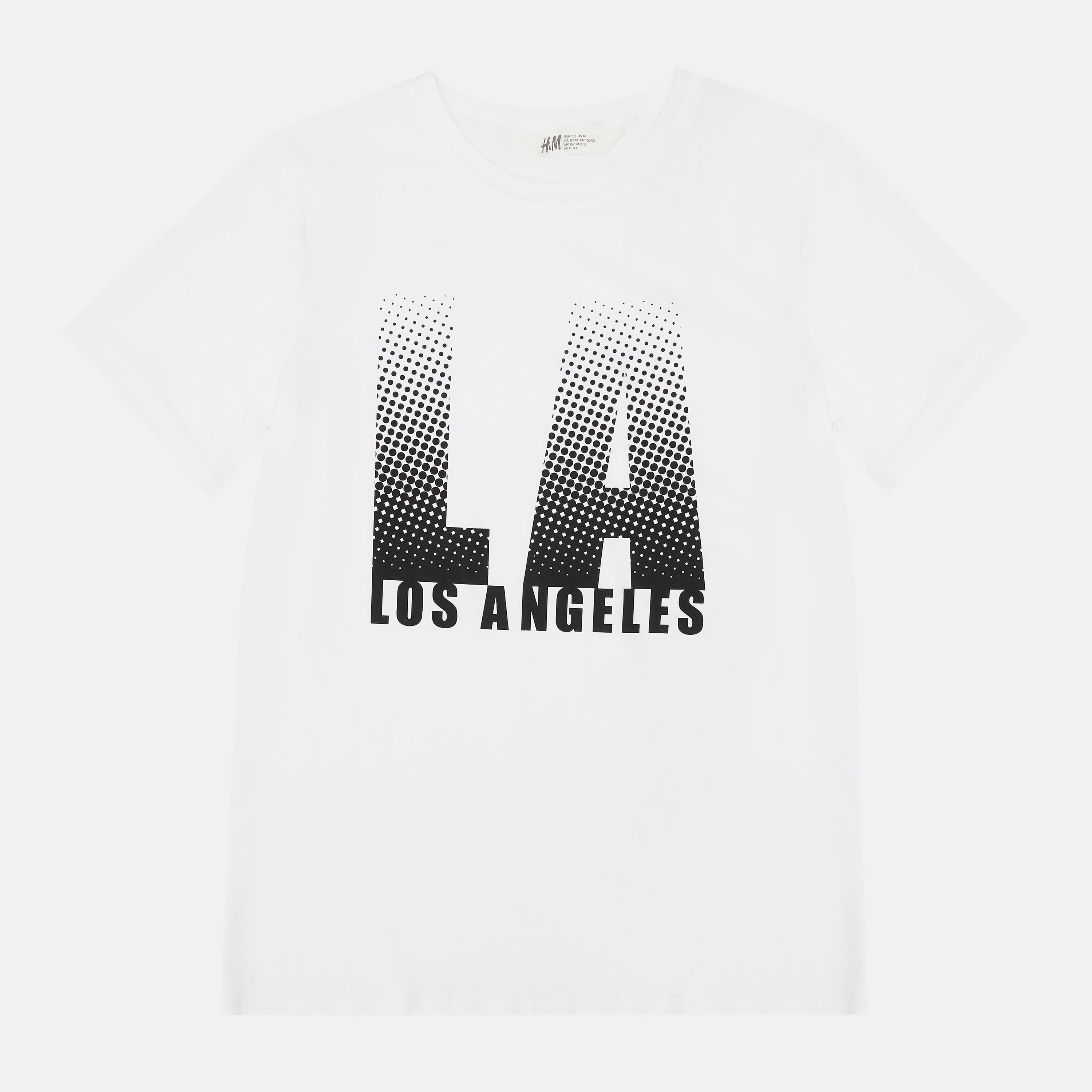 

Футболка H&M 505-9279932 158 см Белый/Принт