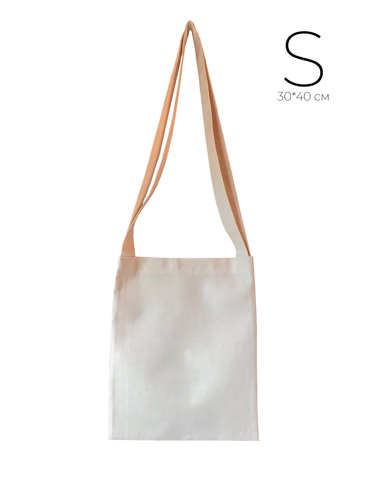 

Эко сумка, шоппер бежевый Ave Maria 30 x 40 см STW2-1