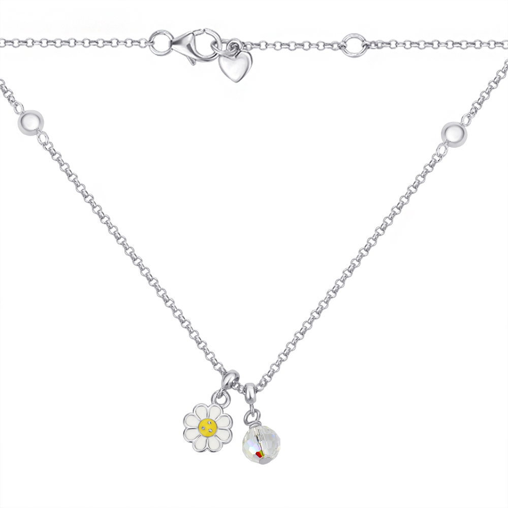 

Колье из серебра с фианитом S Zirconia и эмалью 000145095 40 размера