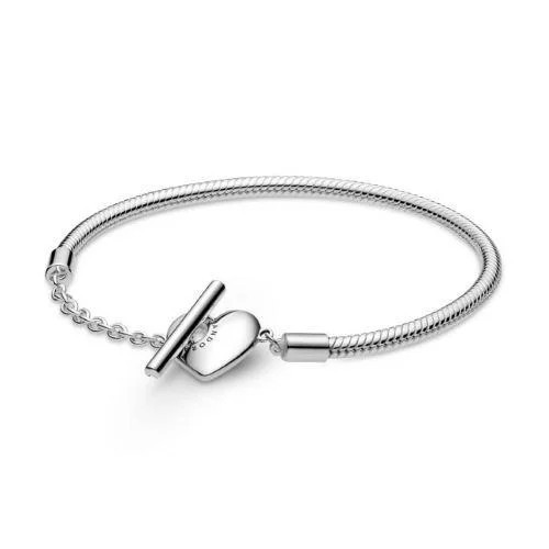 

Серебряный браслет Пандора Т-Застежка В Форме Сердца 19 #599285C00
