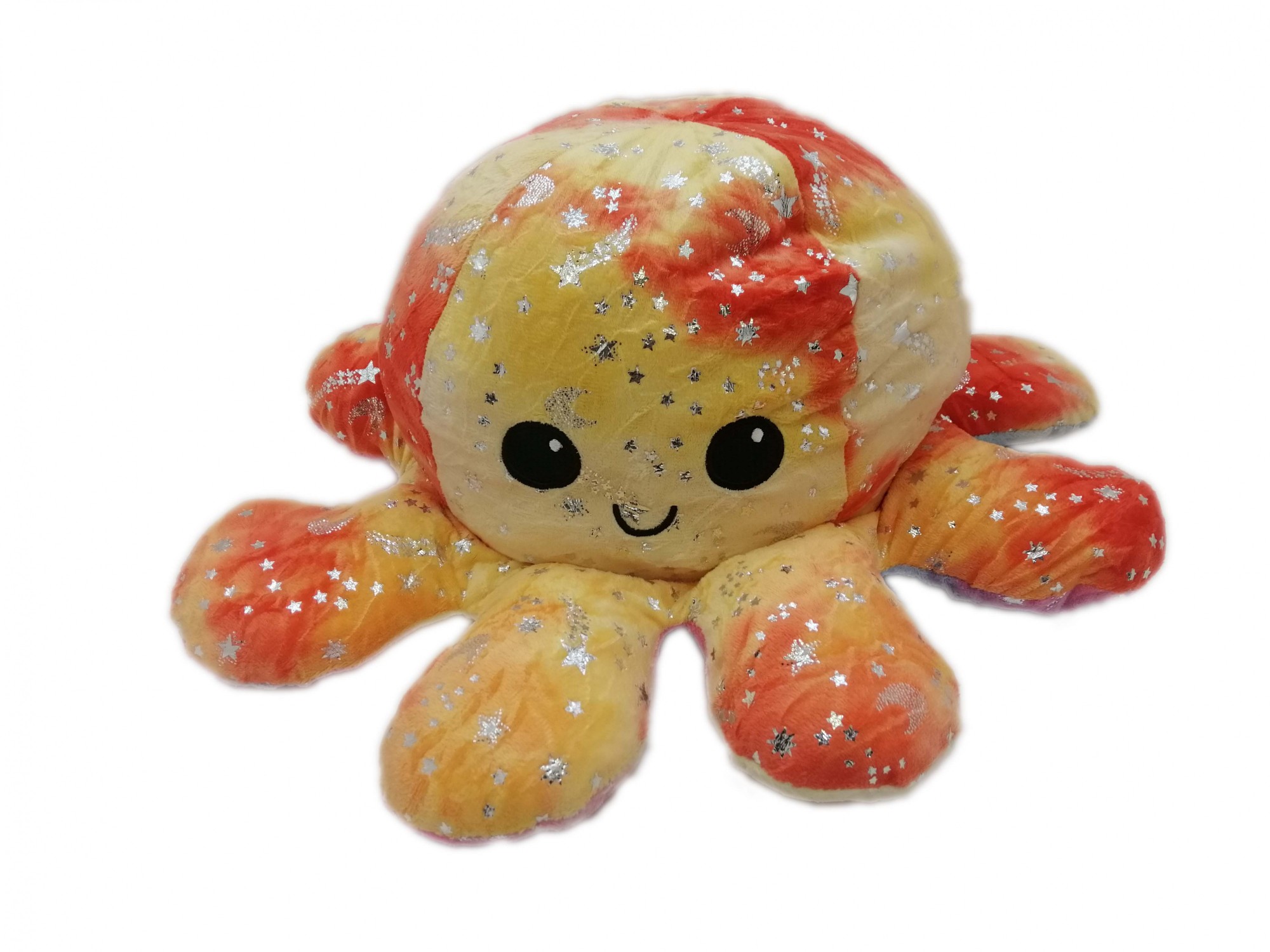 

Мягкая игрушка осьминог перевертыш CHF ( Reversible Octopus Plushie ) звездно - радужный 30см (CHF - 0301)