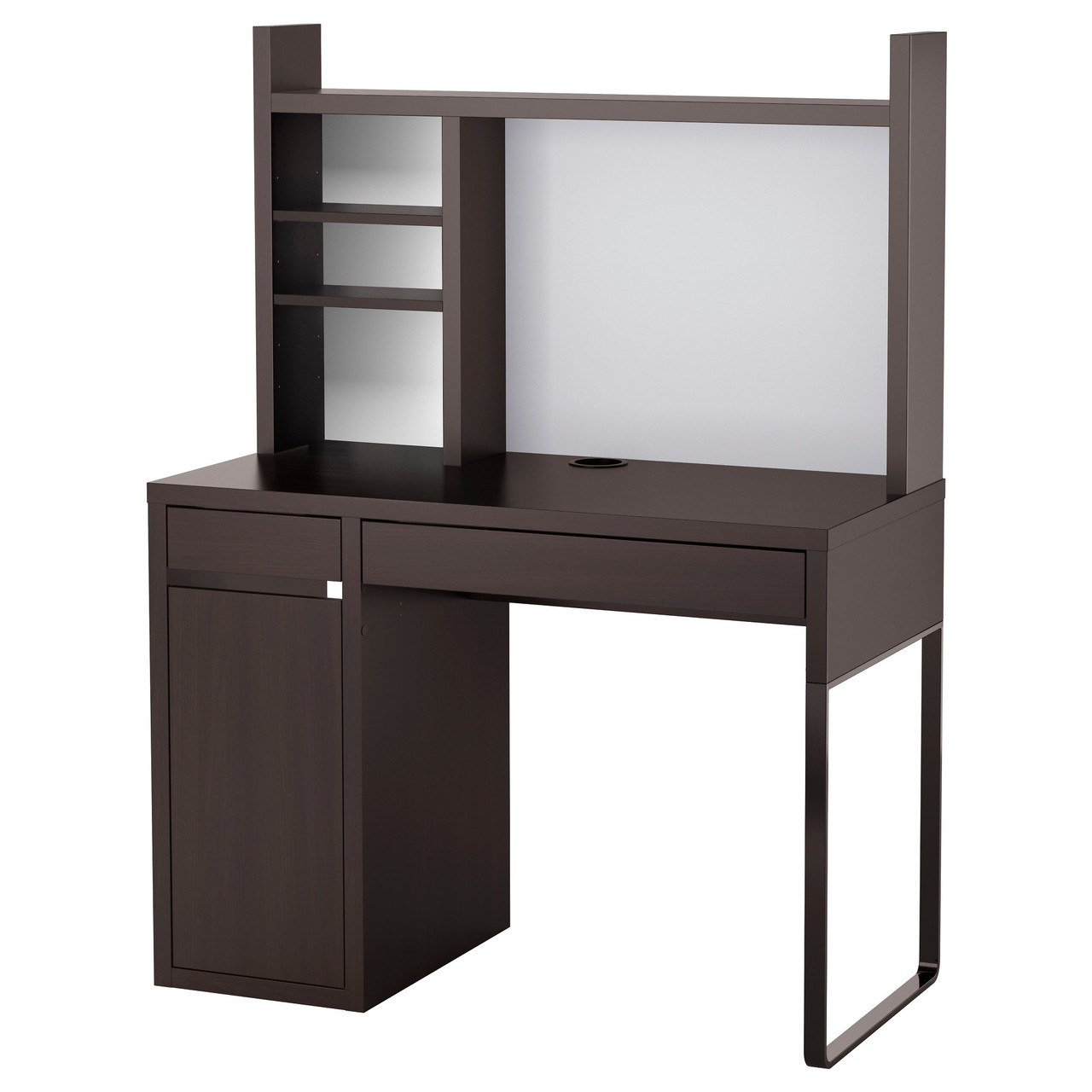 

Комп'ютерний стіл з надбудовою MICKE IKEA 499.267.49 чорно-коричневий 105х50