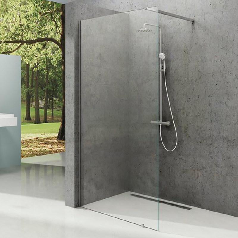 

Стінка д/душу Walk-In Wall-120 h.200, transparent, полір.алюмін.