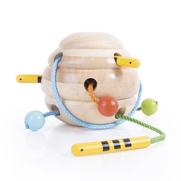 

Дерев'яна шнурівка Guidecraft Manipulatives Вулик (G6802)