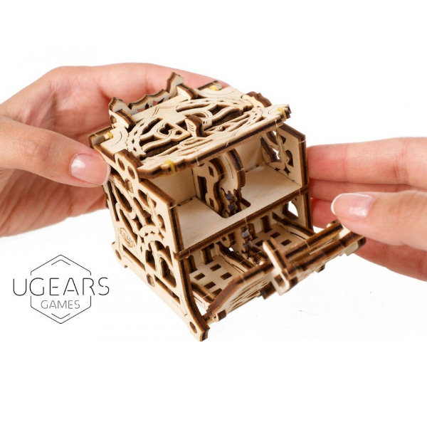 

Механические 3D пазлы UGEARS - "Хранилище дайсов: девайс для настольных игр":